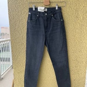 Citizens of Humanity Valerie High Rise Tapered Stirrup Jeans in Shadow Breeze 25